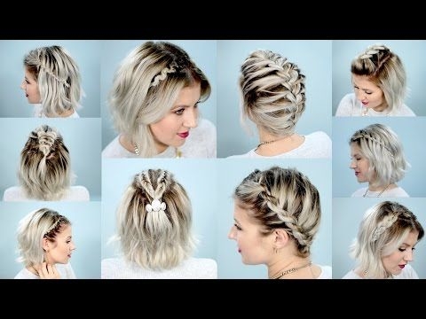 40 Brezskrbnih DIY pričesk za glamurozne kratke lase