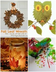 15 fabulosos artesanatos de folhas de outono para crianças