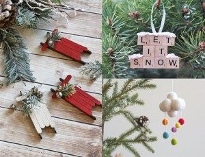 DIY Rustic Hazelnut Christmas Ornaments