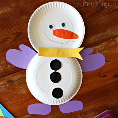 Cute DIY Popsicle Stick Snowman Craft - Video