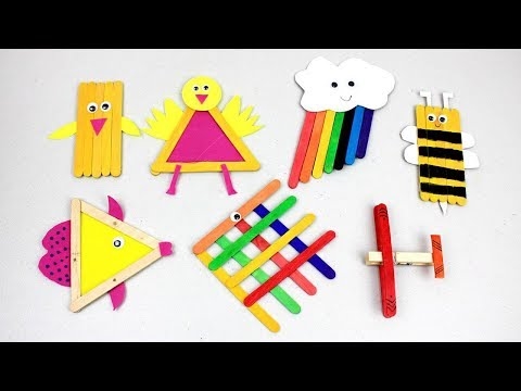 Kraftangan Snowman Popsicle Stick DIY yang comel - Video