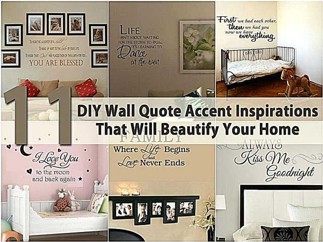 11 DIY Wall Quote Accent Inspirations, der vil forskønne dit hjem