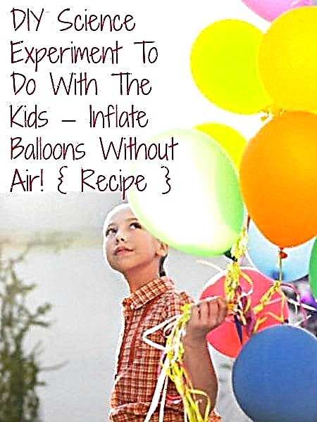 Esperimento scientifico fai-da-te da fare con i bambini: gonfia i palloncini senza aria!