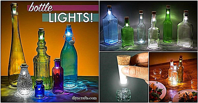 Sådan omdannes en glasflaske til en simpel dekorativ lanterne