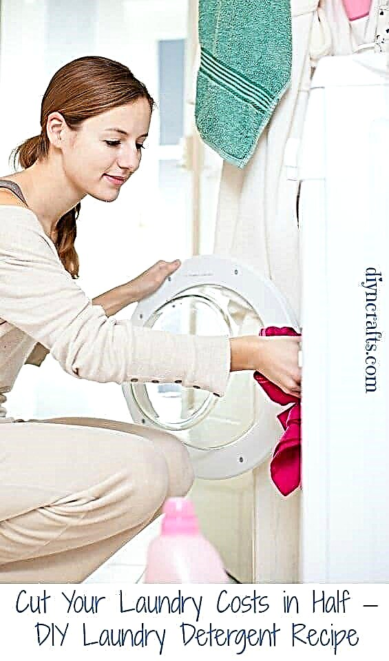 Vähendage oma pesukulusid pooleks - DIY pesupesemisvahendite retsept