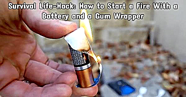 Survival Life-Hack: Cách bắt đầu đám cháy bằng pin và gói kẹo cao su