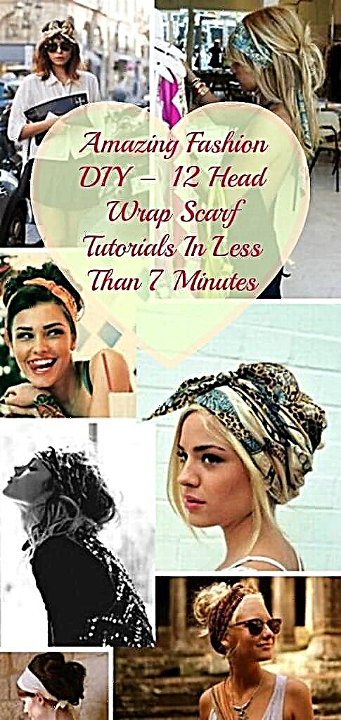 Удивительная мода DIY - 12 уроков по шарфам с запахом головы менее чем за 7 минут