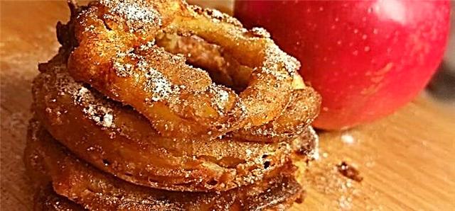 La hora de los dulces: anillos de manzana canela fritos exquisitamente crujientes