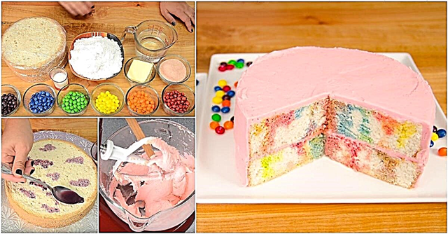 How to make Buttercream Cake with Delicious and Colorful Skittle Syrup