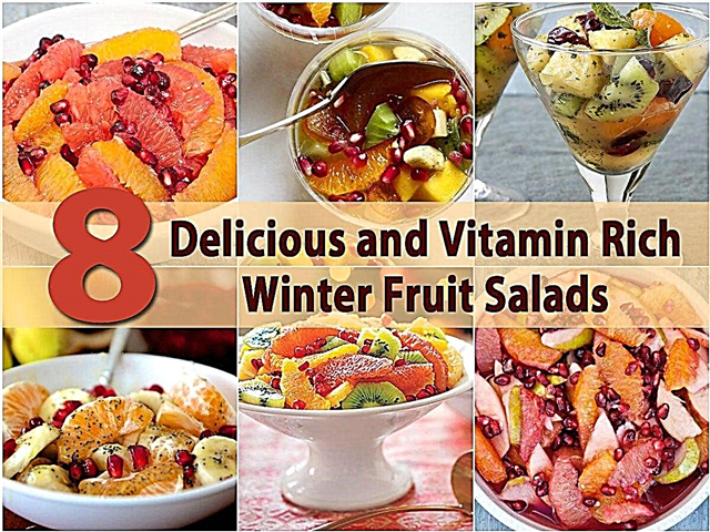 8 skanios ir vitaminais turtingos žieminių vaisių salotos
