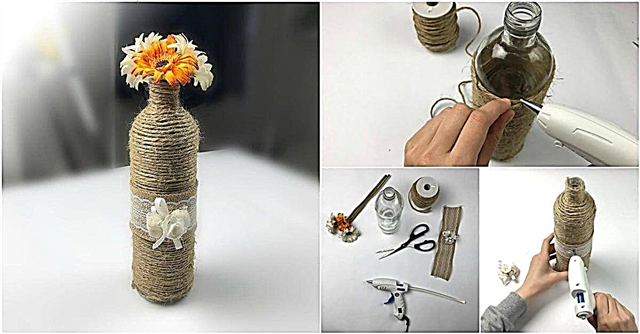 Wie man eine leere Weinflasche in eine wunderschöne hausgemachte Vase verwandelt