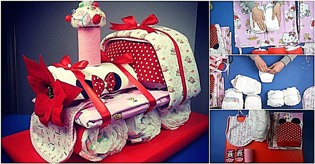Sevimli Çuf Çuf Tren Bebek Bezi Pastası Nasıl Yapılır - Baby Shower Gift Idea