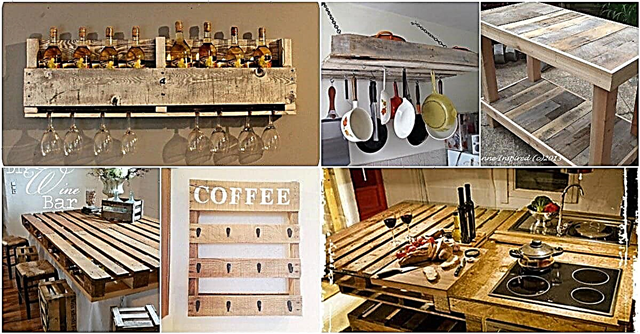 10 brillant rustikale DIY Paletten Küchenmöbel Ideen