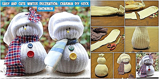 การตกแต่งฤดูหนาวที่ง่ายและน่ารัก: ตุ๊กตาหิมะ DIY Sock ที่มีเสน่ห์