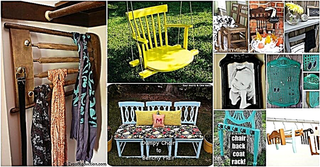 20 briljant creatieve manieren om oude stoelen opnieuw te gebruiken
