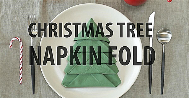 Kỹ thuật gấp tuyệt vời biến khăn ăn của bạn thành cây thông Noel