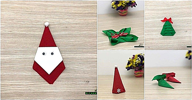 5 šventiniai „pasidaryk pats“ kalėdinių servetėlių dizainai su paprastomis vaizdo instrukcijomis