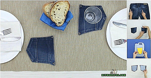 Wie man aus einer alten Jeans Untersetzer macht
