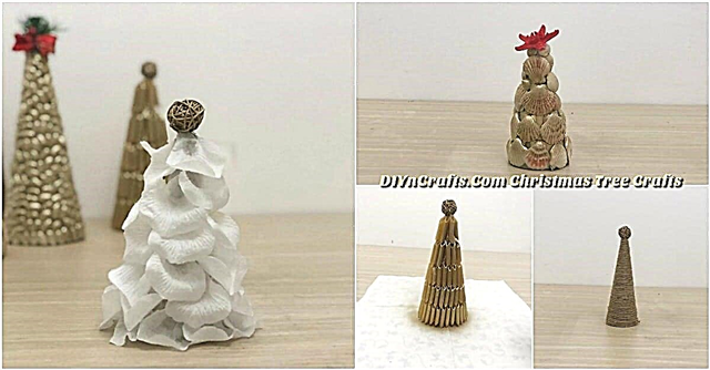 5 façons faciles de faire de jolis arbres de Noël miniatures bricolage