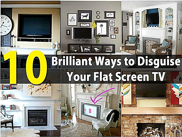 10 briljantnih načinov prikrivanja televizorja z ravnim zaslonom