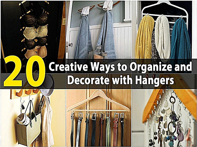 20 kreativnih načinov organiziranja in okrasitve z obešalniki