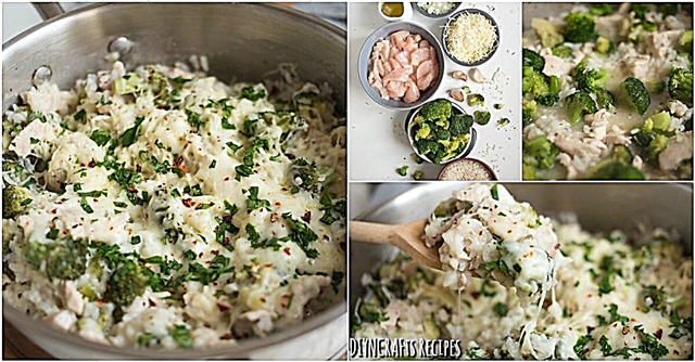 Dieses käsige Hühnchen-, Brokkoli-Reis-Gericht ist schnell, einfach und lecker