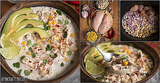 צ'ילי עוף לבן שמנת הוא הארוחה המושלמת לבישול איטי ללילות עמוסים