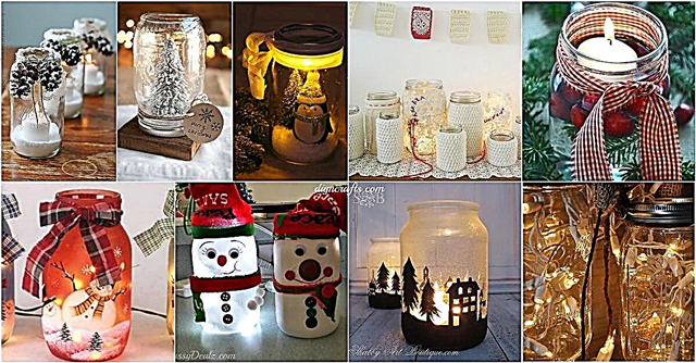 12 decorações de Natal magníficas em jarra de pedreiro que você pode fazer sozinho