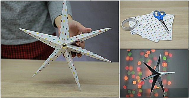 Hvordan lage en festlig 3D-stjerne av papir eller papp