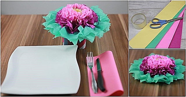 Cómo hacer estas coloridas flores de papel de seda