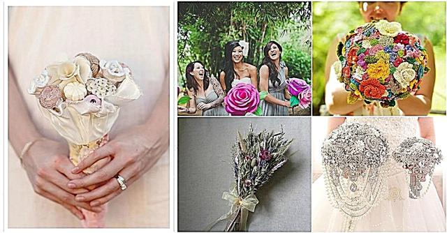 12 DIY svatební kytice, které jsou stejně jedinečné jako nevěsta, která je nese
