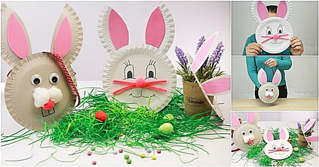 Cómo hacer 3 manualidades de conejito de Pascua con platos de papel