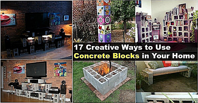 17 kreatívnych spôsobov použitia betónových blokov vo vašej domácnosti