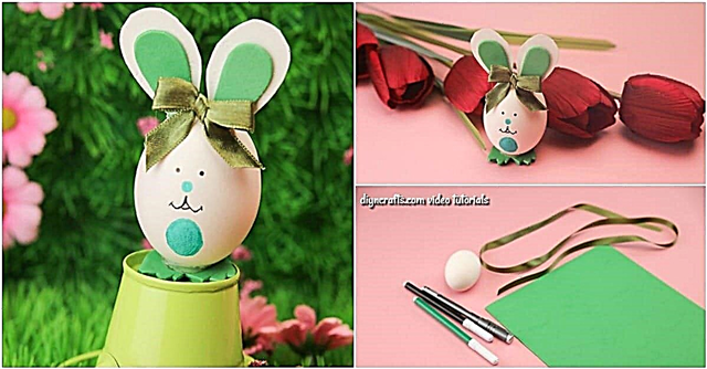 Comment faire une jolie décoration de lapin d'oeuf de Pâques