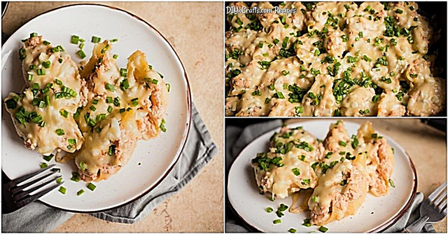 Let kylling fyldte pasta skaller opskrift