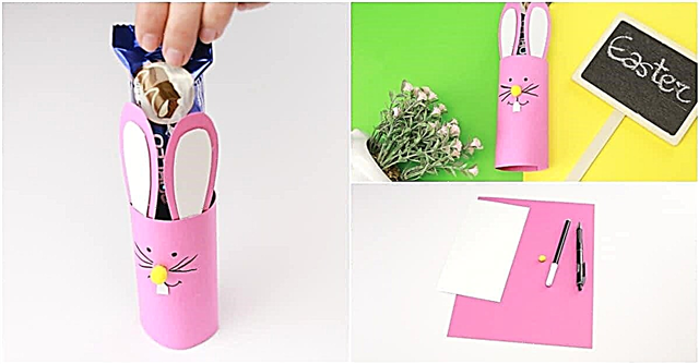 How to make a cute paper Easter Bunny Candy Holder