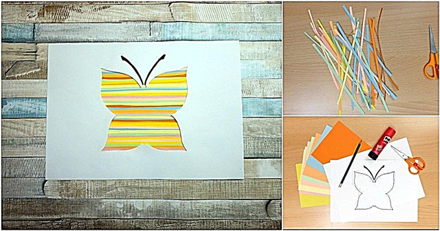 Farverigt forårspapir sommerfugl håndværk til børn