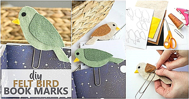 Лесен DIY Felt Bird Paperclip Bookmark