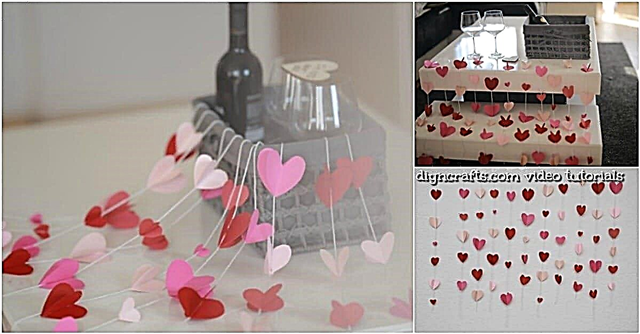 DIY Paper Heart Garland - Decoração do Dia dos Namorados {tutorial em vídeo}