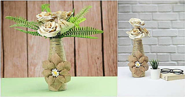 How To Make a Rustic Rope Covered Bottle Vase