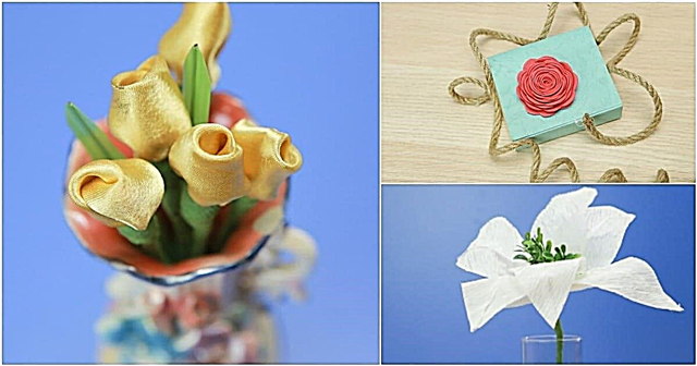 ดอกไม้กระดาษ DIY 3 ดอกเพื่อตกแต่งโครงการตกแต่งให้สวยงาม
