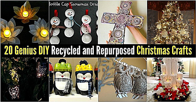20 Genius DIY recyklovaných a znovu použitých vánočních řemesel