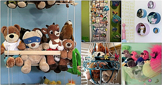 15 Kreativ einfache DIY-Stofftierorganisatoren für Kinderzimmer