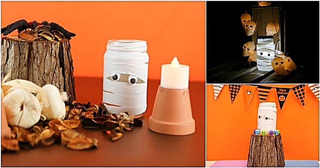 DIY Mummy Mason Jar Světla dekorace