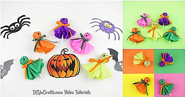 Halloween Lollipop Ghost Kids Craft