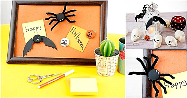 Uhyggelig sjov flagermus og edderkoppemagneter Halloween håndværk