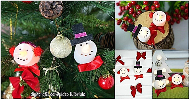DIY Led Tealight Candle 3D Santa og Snowman Ornaments