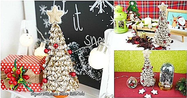 DIYミニチュアパスタクリスマスツリーの装飾