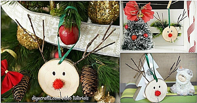 DIY vianočné ozdoby zo sobích rustikálnych rezov z dreva