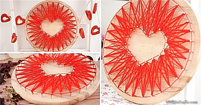 Adorable décoration d'art en forme de coeur pour la Saint-Valentin